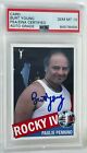 Burt Young Autographed Rocky Iv 1985 Style Trading Card Psa/Dna Gem Mint 10 Auto