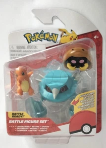 NEW ~ POKEMON BATTLE FIGURE SET ~ CHARMANDER METANG + KABUTO ~ ARTICULATED - Picture 1 of 1