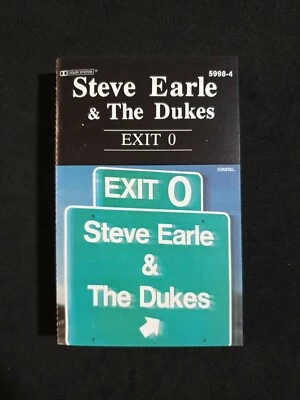 STEVE EARLE - 'Exit-O' Cassette Tape Album 1987 - Image 1 of 4