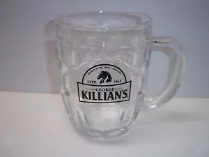 Taza de café de vidrio transparente de piedra de cerveza George Killian's - Imagen 1 de 4