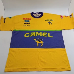 Vintage 90s Camel Racing T Shirt L Winston Cup Race Jimmy Spencer 1997 - Picture 1 of 14