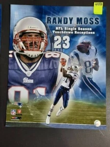 Randy Moss NFL photo Patriots Milestones Memories Single Season Record 23 TD REC - Picture 1 of 4