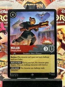 Disney Lorcana TCG Mulan Charging Ahead 141/204 Reign of Jafar Super Rare! - Bild 1 von 1