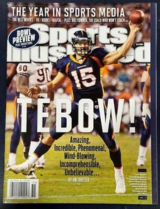 2011 NEWSSTAND SPORTS ILLUSTRATED MAGAZINE TIM TEBOW DENVER BRONCOS NO LABEL - Picture 1 of 2