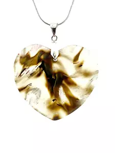 Natural Yellow/Brown Cherry Quartz Pendant Necklace w/Sterling Silver Chain - Picture 1 of 1