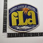 Vintage Fla Florida League Of Anglers Fishing Patch (Fish, Fisherman) 18Tj