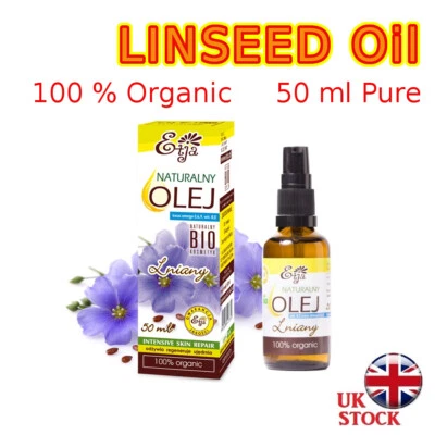 Leinöl 50ml reine Bioöle 100 % BIO Olej Lniany ETJA