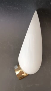 ♥ WANDLEUCHTE WANDLAMPE DESIGN EGOLUCE AUS WEISSEM MURANOGLAS GRANATAPFELBLAU - Bild 1 von 7