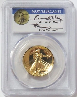 2009 GOLD $20 UHR MOY MERCANTI SIGNED ULTRA HIGH RELIEF PCGS MS 69 PL PROOFLIKE - Image 1 of 2