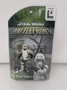 Scout Trooper 2004 STAR WARS Battlefront Game Stop Exclusive MOC action figure - Picture 1 of 5