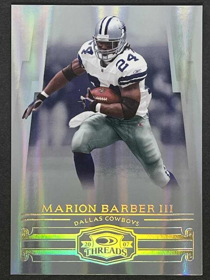 2007 Donruss Threads Marion Barber III Gold Holofoil /50 #76 Dallas Cowboys - Image 1 of 3