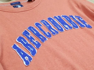 Vintage Abercrombie & Fitch Herren XL Muscle Fit Langarm T-Shirt Orange Applikation - Bild 1 von 14