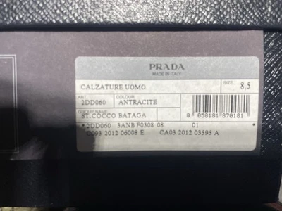 Zapatos de conducción mocasines con estampado de cocodrilo PRADA para hombre Foto 1 de 4