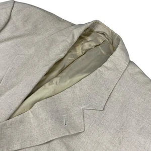 Hugo Boss Men's Mabula 100% Linen 3-Button Blazer Beige • 46R - Picture 1 of 13