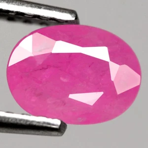 0.72Ct. Natural Gemstone Ruby Purple Pink Oval Facet Normal Heated Tanzania - Picture 1 of 7