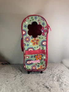 My Life 18" Puppe Rollen Reise Tragetasche Tasche passt American Girl Rosa Blumen - Bild 1 von 23