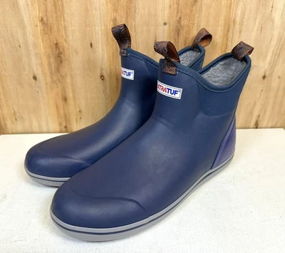 Xtratuf Ankle Deck Boots Men's SIZE 13 Waterproof Rubber Fleece XMAB-2TP (Z) - Image 1 of 4
