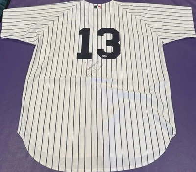 Alex Rodriguez Authentic New York Yankees #13 Autographed/Signed Majestic Jersey - Image 1 of 4