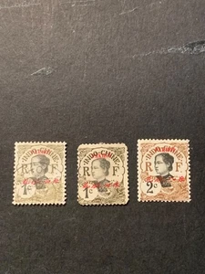 Briefmarken, Französische Ämter, China, Pakhoi, 3, Scott#34(2), 35, siehe Bild. & Zustand - Bild 1 von 2