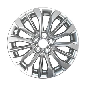 18x8 15 Spoke Used Aluminum Wheel Painted Sparkle Silver 84753946 - Picture 1 of 1