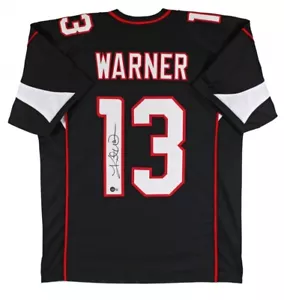 Kurt Warner Arizona Cardinals Signed Black Jersey Autographed JSA Authenticated - Picture 1 of 3