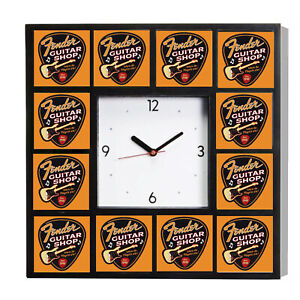 Advertising Fender Guitars Sold Here Promo Clock 10.5". Not $65