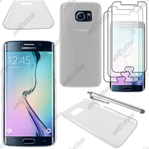 Coque Etui Rigide Transparent pour Samsung Galaxy S6 G920F+Stylet+3 Film �cran - Photo 1 sur 1