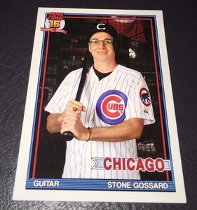 Tarjeta de béisbol Pearl Jam 2016 - Stone Gossard 1 bate - paquete Wrigley cachorros - Imagen 1 de 1