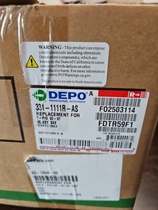DEPO Right Headlight Fits 1992-1996 Ford Bronco 1992-1997 F-150 NEW - Picture 1 of 6