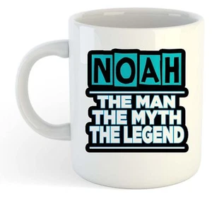 Noah - The Man, Die Myth, Legende Becher - Name Personalisiert Funky Geschenk - Bild 1 von 1