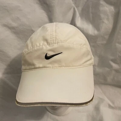NIKE 5 Panel Featherlight Dri-Fit Hat Womens Running Golfing White Adjustable OS - Image 1 of 4