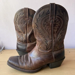 Men’s Vintage Ariat Western Leather Cowboy Boots - Bild 1 von 14