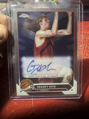 2023-24 Topps Chrome Gradey Dick Rookie RC Auto 📈 - Image 1 of 2