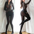 Womens Lace Romper Lingerie Bodycon Bodysuit Zipper Open Crotch Catsuit Jumpsuit
