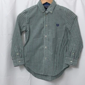 Camisa de manga larga con botones a cuadros talla 7 usada en excelente estado para niños - Imagen 1 de 7