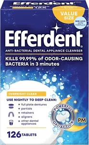 Efferdent Retainer Cleaning Tablets, Denture Cleanser Tablets For Dental - Picture 1 of 7