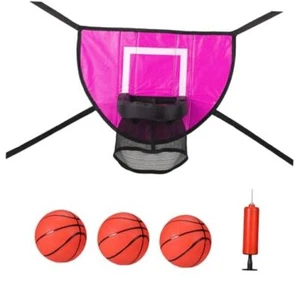 Trampoline Basketball Hoop Attachment Set, Soft Basketball Goal for Trampoline - Picture 1 of 8