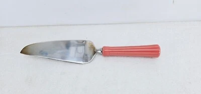 FIESTA flamingo pink CERAMIC HANDLED pie cake LIFTER server Utensil