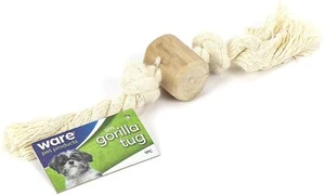 Ware Gorilla Tug, Java Wood on Rope Chew Toy for Dogs, Large, 13.75" - Picture 1 of 1