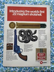 Vintage 1973 Omark Industries Print Ad  CCI .22 Shotshell Ad Only - Picture 1 of 7