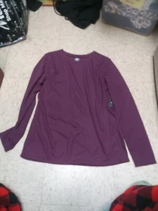 Nwt Athletic WOMENS Core Long Sleeve Tee Burgandy M 8/10 - Picture 1 of 1
