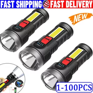 Super Bright 999000000 LM LED Torch Tactical Flashlight Lantern Rechargeable US - Picture 1 of 13