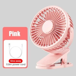 Portable USB Clip Fan 360° Adjustable Mini Desk Air Cooler Fan Ventilator Gift - Picture 1 of 28
