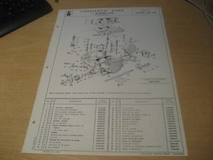 Citroen " SM 3000 ", Vergaser Plan Weber 42 DCNF 26/2 (3Vergaser-Anlage) - Picture 1 of 2