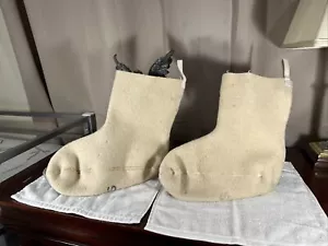 Vintage 1950’s USAF US Military 100% Wool Inserts Extreme Cold Mukluk Boot Sz S - Picture 1 of 7