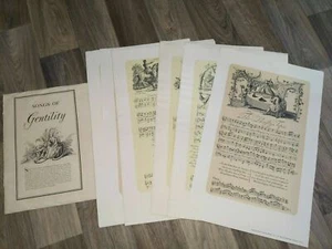 George Bickham Musical Entertainer Sheet Music "Songs of Gentility" London 1738 - Picture 1 of 12