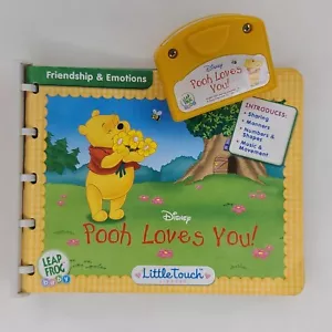 Leap Frog Baby Little Touch Game Disney Pooh Loves You Book and Cartridge - Picture 1 of 10