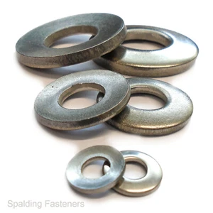 CONICAL SPRING THICK BELLVILLE WASHERS FLAT WASHER A2 STAINLESS STEEL DIN 6796 - Picture 1 of 2