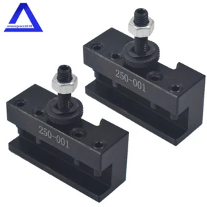 OXA #1 250-001 Quick Change Turning Facing Lathe Tool Post Holder 2Pcs - Picture 1 of 12