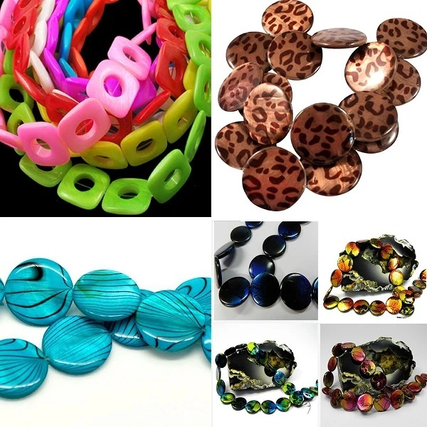 PERLMUTT  SCHELL   PERLEN  FARBEN  & FORMEN  WAHL  SCHMUCK BASTELN  ZUBEHÖR /442 - Bild 1 von 1